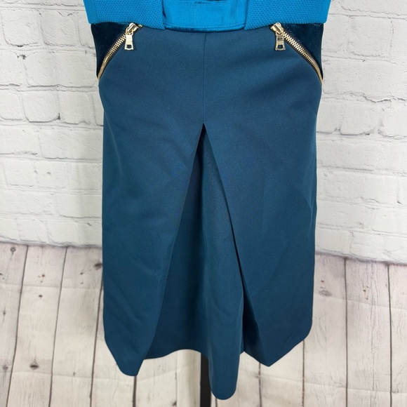 Three Floor Blue Mini Dress - Picture 4 of 10